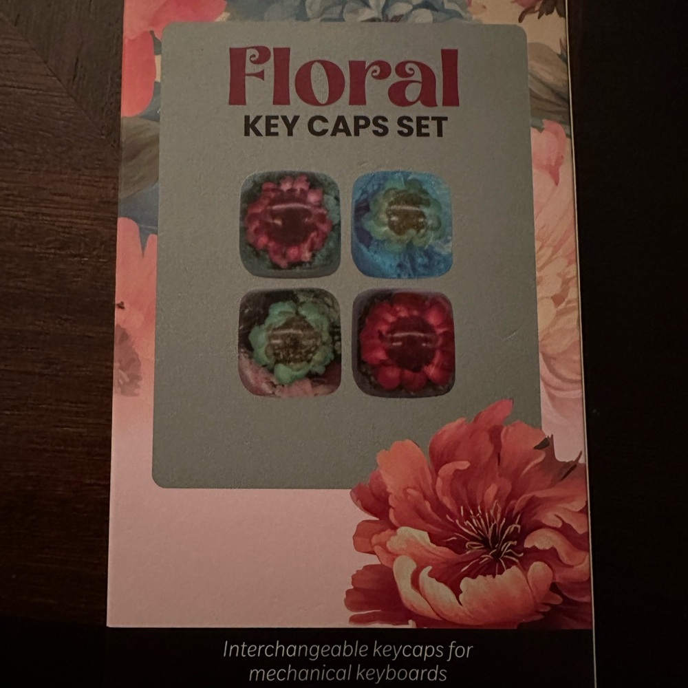 Floral Key Caps Set - Picture 2 of 2